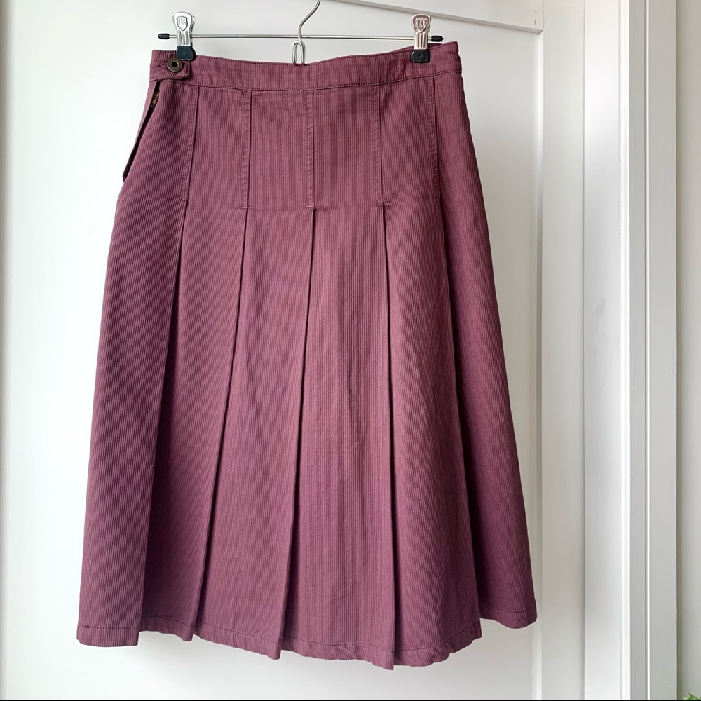 Pleated purple Miu Miu skirt